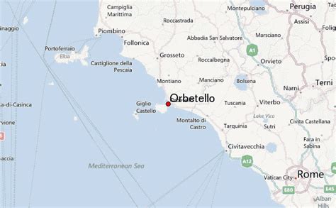 Orbetello Map .